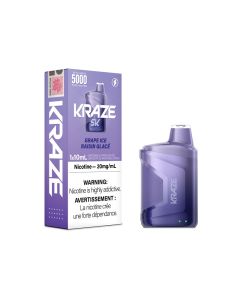 KRAZE 5000 DISPOSABLE - GRAPE ICED