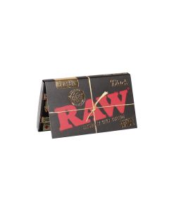 RAW - BLACK ROLLING PAPERS / SINGLE WIDE, DOUBLE FEED