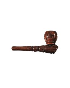3INCH CARVED ROSEWOOD PIPE